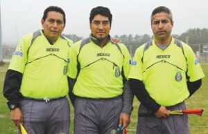 Los Cuatro Fantásticos Trío arbitral que participó en los partidos de Cuilco