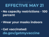 Governor Carney Updates COVID-19 Order, Eliminates Capacity Restrictions Effective May 21 Covid 19 restrictions updated