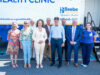Beebe Healthcare Hosts Sen. Carper, Rep. Blunt Rochester to Discuss Community Mobile Health Initiatives From left to right, Karen Duffield, Beebe Medical Foundation, Gwen Davis, FNP, PMHNP, on the Mobile Health Unit, Kay Young, Beebe Medical Foundation, Rep. Lisa Blunt Rochester, Mike Meoli, Board Chair, Sen. Tom Carper, Bill Chasanov, DO, Chief Health Systems Design Officer, Tom Protack, President, Beebe Medical Foundation, and Emily Hains, RN, on Behavioral Health Unit.