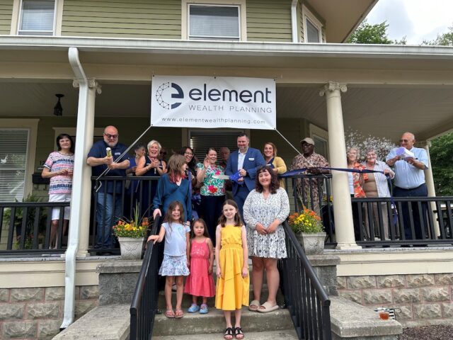 element ribbon cutting