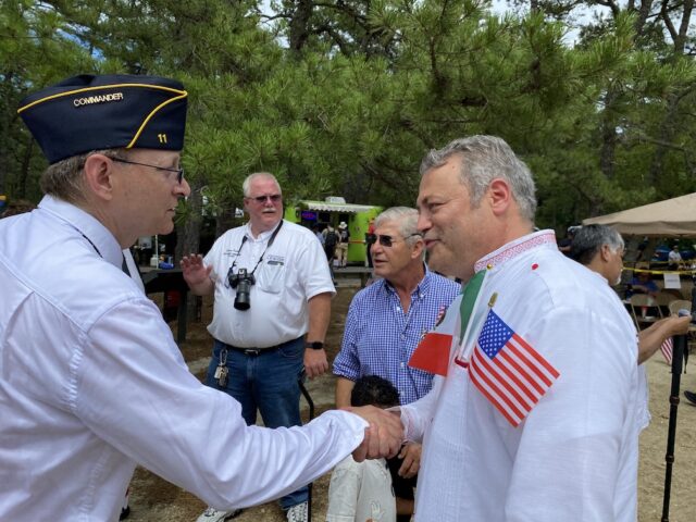 The Consulate of Mexico in Philadelphia honors Captain Emilio Carranza Rodríguez at the 97th Conmmemorative Ceremony in conjunction with Mount Holly Post 11 of the American Legion in New Jersey