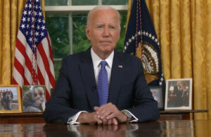 Comparecencia de Joe Biden ante la nación después del anuncio de su renuncia a la reelección Biden en su comparecencia desde el despacho Oval ante la nación explicando su retirada de la reelección presidencial.