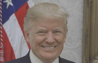 Las cifras de Trump y Harris en el sector manufacturero de EE. UU. President Trump official portrait (Library of Congress).