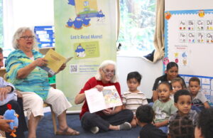 First Spouse Tracey Quillen Carney to Launch Reading Tour and Children’s Book, Host Story Times at Delaware Libraries First Spouse Tracey Quillen Carney and María Matos reading to the children at LACC