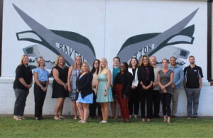 Sussex Technical High School is Ready for New School Year Back Row L-R: Shannon Timmons, Ali Knox, Krista Schirmer, Erica Snyder, Kelley Ridley, Shari McCormick, Sara Messina, Kevin MacFarland, Brian Elliott, Ryan Picone Front Row L-R: Olivia Trudeau, Darian Mitchell, Tynia Hopkins, Shelley Murray, Dale Mitchell Not Pictured: Linda Cylc, Claudia Lopez, Robin Mullins
