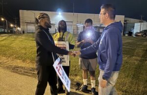 Matt Meyer Stands with Union Workers at Historic International Longshoremen’s Association Strike at Wilmington Port Meyer with union workers from the ILA