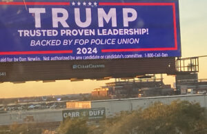 Donald Trump ha derrotado –según las proyecciones– a Kamala Harris y será el 47º presidente de los Estados Unidos Cartel promoviendo la candidatura de Trump en Pensilvania. (Foto: HOY en Delaware).