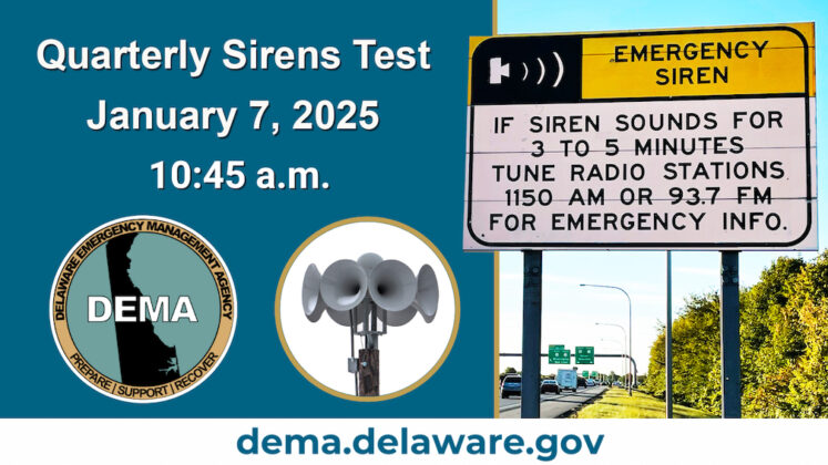Emergency sirens test on January 7, 2025 - Hoy en Delaware