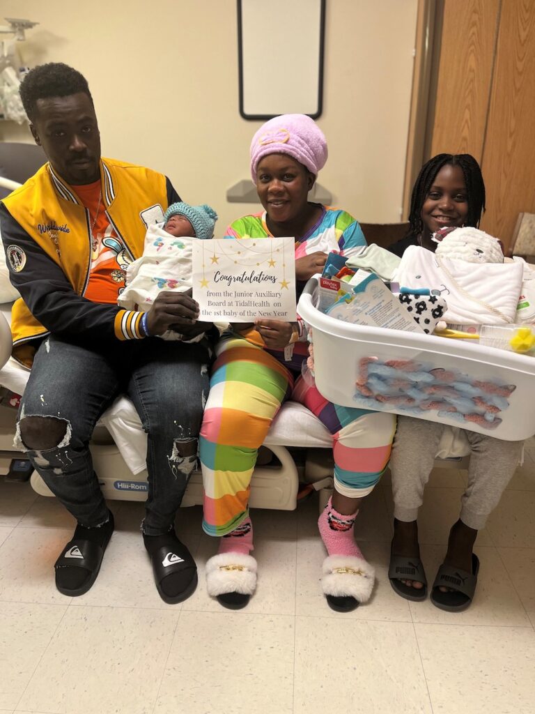 Wenderson Louis was TidalHealth Nanticoke’s first baby of 2025 born on Jan. 1 at 5:40 a.m. She is the child of Peterson and Thamara Louis of Seaford