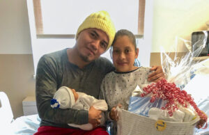 Beebe Healthcare Celebrates First Beebe Baby of 2025 Uber Amilcar Tzoy Torraza and Rosa Mendoza Ortiz with their baby Andy Amilcar Tzoy Mendoza. (Photo courtesy of Beebe Healthcare).