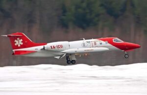 ACTUALIZADO: Avión médico se estrella en Filadelfia Aeronave Learjet 55 de Jet Rescue Air Ambulance (Foto Cortesía Fb Jet Rescue Air Ambulance)