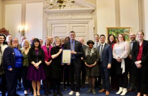 Gov. Meyer declares January “Human Trafficking Awareness Month” in Delaware and sign Executive Orders Gov. Meyer declares January "Human Trafficking Awareness Month" in Delaware. (Photo Courtesy Gov. Meyer Office)