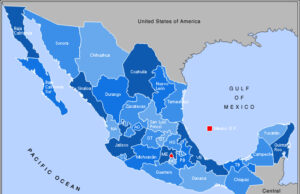 Villa Inmigrante: América Mexicana Mapa de México (Wikimedia Commons)