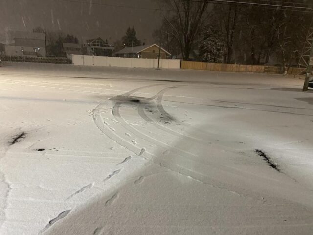 Delaware snowy road