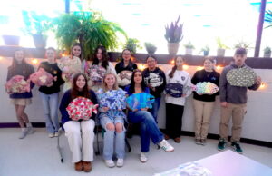 Sussex Academy students solve problems through art Sussex Academy students displaying their paper mache fish are in back (l-r) Caroline Olewiler, Kadence King, Capucine Duvert, Eva Boos, Mary Lu Sanchez, Briseyda Ortiz Miguel, Gigi Miranda, Skyla Edmondson and Evan Spanos. In front are Bella Crisci, Hannah Purse and Francesca Fratini (Photo courtesy Sussex Academy)