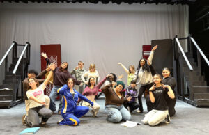 Sussex Central “Take Two Drama Club” to present “Disaster!” Cast Photo (from left): Carlos Velasquez, Zoe Cullen, Kayla Trostle, Caroline Snarsky, Tristan Pratt, Ava Roethlisberger, Talia Winger, Achelie Charleron, Brianna Bailey, Sonja Winger, Ava Hittle, Iris Harris, Chloe Borowski and Ava Johnson.