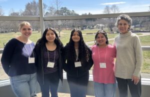 Sussex Technical High School Students Participated in Sussex County Science Fair Violet Giordano, Aimee Valezquez-Garcia, Areli Garcia-Quinones, Alondra Lopez-Juarez and Sussex Technical High School science teacher, Michele Thomas (Photo Courtesy Sussex Tech)