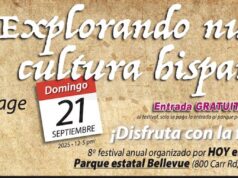 The 8th annual Hispanic Heritage Festival at Bellevue State Park in Wilmington on Sunday September 21/El 8º Festival Anual de la Herencia Hispana en el Parque Estatal Bellevue en Wilmington el domingo 21 de septiembre Hispanic Heritage Festival 2025 banner
