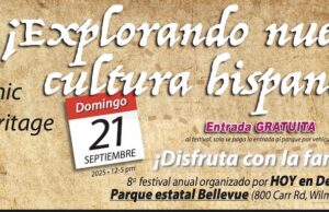 The 8th annual Hispanic Heritage Festival at Bellevue State Park in Wilmington on Sunday September 21/El 8º Festival Anual de la Herencia Hispana en el Parque Estatal Bellevue en Wilmington el domingo 21 de septiembre Hispanic Heritage Festival 2025 banner