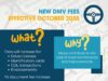DMV Fees Increase in October 2025