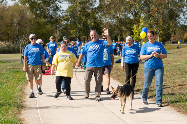 The highlight of the event was the Awareness Loop at 11:30 AM, where all event attendees joined together for a .3 mile loop raising awareness for the Delaware Down syndrome community.