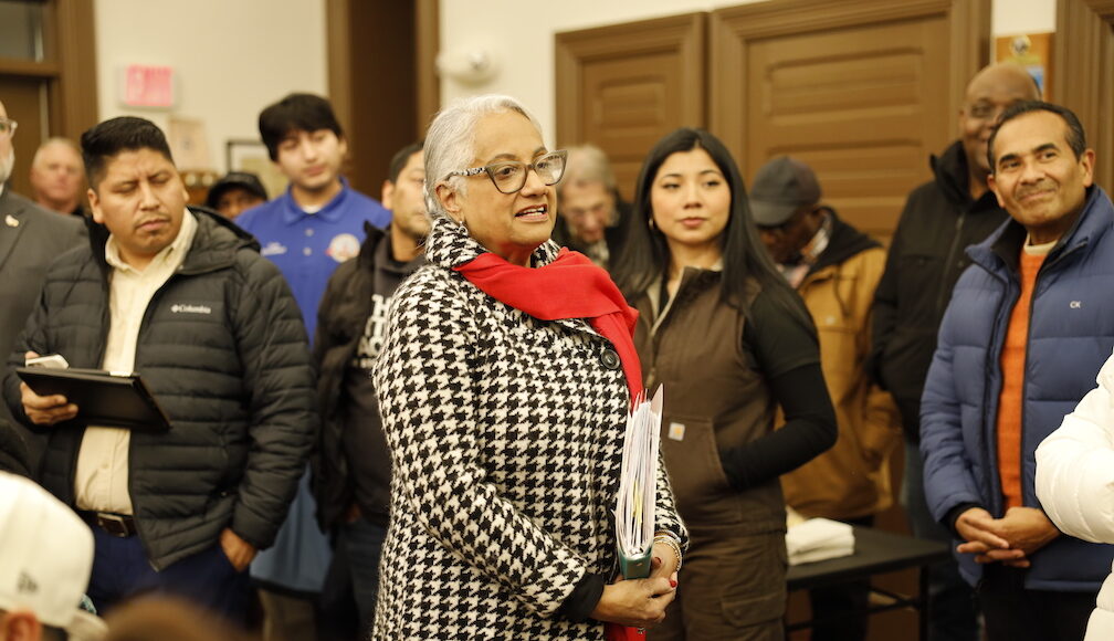 Vicealcaldesa Christina Díaz-Malone en un momento de su intervención (Foto HOY en Delaware)