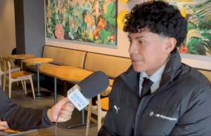 Dos estudiantes de Delaware fueron seleccionados para representar al estado en el Programa Juvenil del Senado de Estados Unidos Rafael Farrera-Juárez, estudiante de último año de Sussex Central en conversación con Johnny Pérez–González-WHYY (Foto vídeo Johnny Pérez–González)