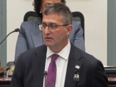 Gov. Matt Meyer lays out Delaware-first agenda in State of the State Address Gov. Matt Meyer at the State of the State Address (Photo from the State of the State video courtesy Gov Office)