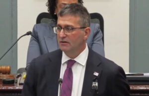 Gov. Matt Meyer lays out Delaware-first agenda in State of the State Address Gov. Matt Meyer at the State of the State Address (Photo from the State of the State video courtesy Gov Office)