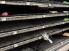 ¿Preparados para la tormenta de nieve?: situación actual y consejos Estanterías vacías desde el jueves 22 de enero en supermercados de Delaware (Foto: M. Alonso)