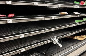 ¿Preparados para la tormenta de nieve?: situación actual y consejos Estanterías vacías desde el jueves 22 de enero en supermercados de Delaware (Foto: M. Alonso)