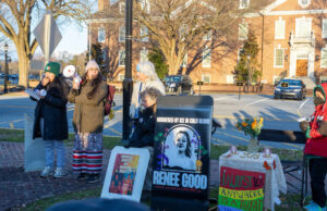 Movilizaciones contra ICE en Delaware Fotografía correspondiente a la movilización celebrada en Dover el sábado 10 de enero (Foto: Charito Calvachi)