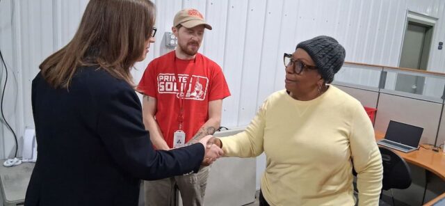 US Rep McBride visited local businesses across Delaware on Friday, February 6th.