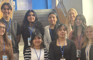 Sussex Technical HS students compete in Educators Rising state competition Top left to right: Octavio Castellanos, April Vazquez Hernandez, Sarai Velazquez-Puac, Early Childhood Teacher Academy Technologies Teacher, Darian Mitchell Bottom left to right: Ava Cooper, Juliana Calderon, Diana Lopez- Juarez, Gabriella Gianacoplis, Zoe Gianacoplis