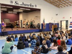 Sussex Academy Irish dancers entertain elementary students Sussex Academy/McAleer-Paulson dancers perform for elementary students and staff (Photo courtesy Sussex Academy)