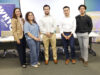 HOY en Delaware celebró el Día de las Noticias Locales (“Local News Day’) con panel migratorio en La Red Health Center de Georgetown (I-D): Virginia Esteban-Somalo, María Beauchamp, Edgar Verde, Rony Baltazar-López y Johnny Pérez-González. (Foto HOY en Delaware)