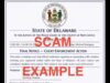 DE Judiciary issues warnings about text/phone scams Image courtesy of DE Courts