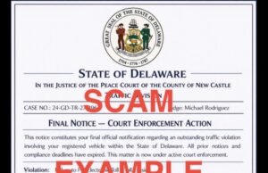 DE Judiciary issues warnings about text/phone scams Image courtesy of DE Courts