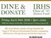 Turn Dinner into Opportunity: IRHS Alumni Host Scholarship Fundraiser at FINS