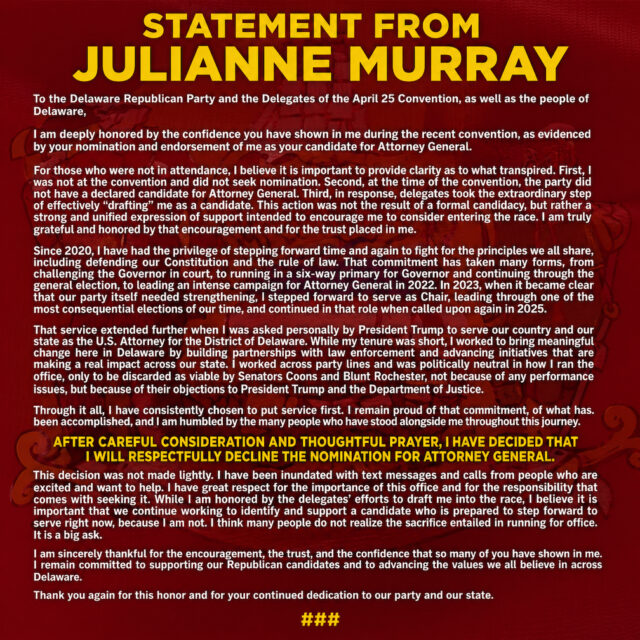 Image courtesy Murray for DE