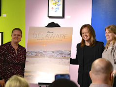 Lt Gov Kyle Evans Gay unveils the 2026 Visit DE Travel Guide Lt. Gov. Kyle Evans Gay unveils the 2026 Delaware Guide (Photo courtesy Lt. Gov. Office)