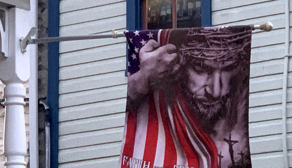 Foto por Obed Arango, "Iconografía nacionalista religiosa" Gettysburg, 2024