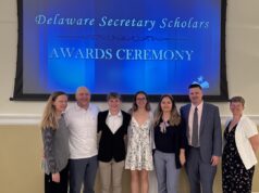 Sussex Academy seniors named Secretary of Education Scholars SussexAcademy seniors Katya Geyer and Noah Benz were named Secretary of Education Scholars for 2026. Gathered at an April 13 recognition event in Dover are (l-r) Francoise Benz, Nick Benz, Noah Benz, Katya Geyer, Olga Bakhar, Head of School Kyle Bentley and Dean of High School Lauren Hvorecny.