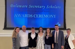 Sussex Academy seniors named Secretary of Education Scholars SussexAcademy seniors Katya Geyer and Noah Benz were named Secretary of Education Scholars for 2026. Gathered at an April 13 recognition event in Dover are (l-r) Francoise Benz, Nick Benz, Noah Benz, Katya Geyer, Olga Bakhar, Head of School Kyle Bentley and Dean of High School Lauren Hvorecny.