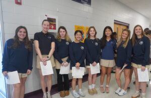 Sussex Academy invites 135 new families via school lottery process Sussex Academy student ambassadors (l-r) Bella Crisci, Veronika Musina, Makayla Proudfoot, Anna Liang, Lisa Drury, Dalila Lopez Perez, Olivia Dickerson and Brielle Hubbs guide tours for families whose children have been invited to enroll in the public charter school via the annual lottery process.