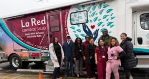 La Red Health Center and Partners Launch Program That Brings Maternal Care to Underserved Communities Left to Right: Katelyn Price, Willie Wright, Pam White, Janae Taylor, Keyondra Nock, Elisama Garcia Aguilar, Yadira Chavez, and Melissa Walker (Photo courtesy LRHC)