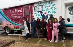 La Red Health Center and Partners Launch Program That Brings Maternal Care to Underserved Communities Left to Right: Katelyn Price, Willie Wright, Pam White, Janae Taylor, Keyondra Nock, Elisama Garcia Aguilar, Yadira Chavez, and Melissa Walker (Photo courtesy LRHC)
