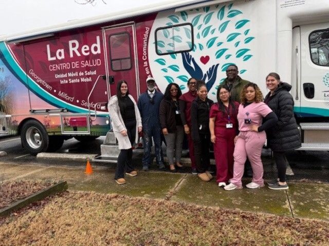 Left to Right: Katelyn Price, Willie Wright, Pam White, Janae Taylor, Keyondra Nock, Elisama Garcia Aguilar, Yadira Chavez, and Melissa Walker (Photo courtesy LRHC)
