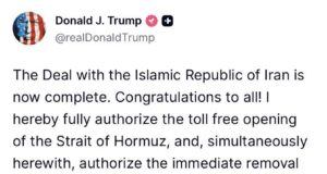 President Trump Brokers Historic Peace Deal with Iran