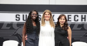 Sussex Technical High School Students to Graduate with Health Professionals Certificates Taisha Amisial, Michelle Doyle, RN, BSN (Sussex Tech Adult Education Health Professions Coordinator), Ashley Mercado